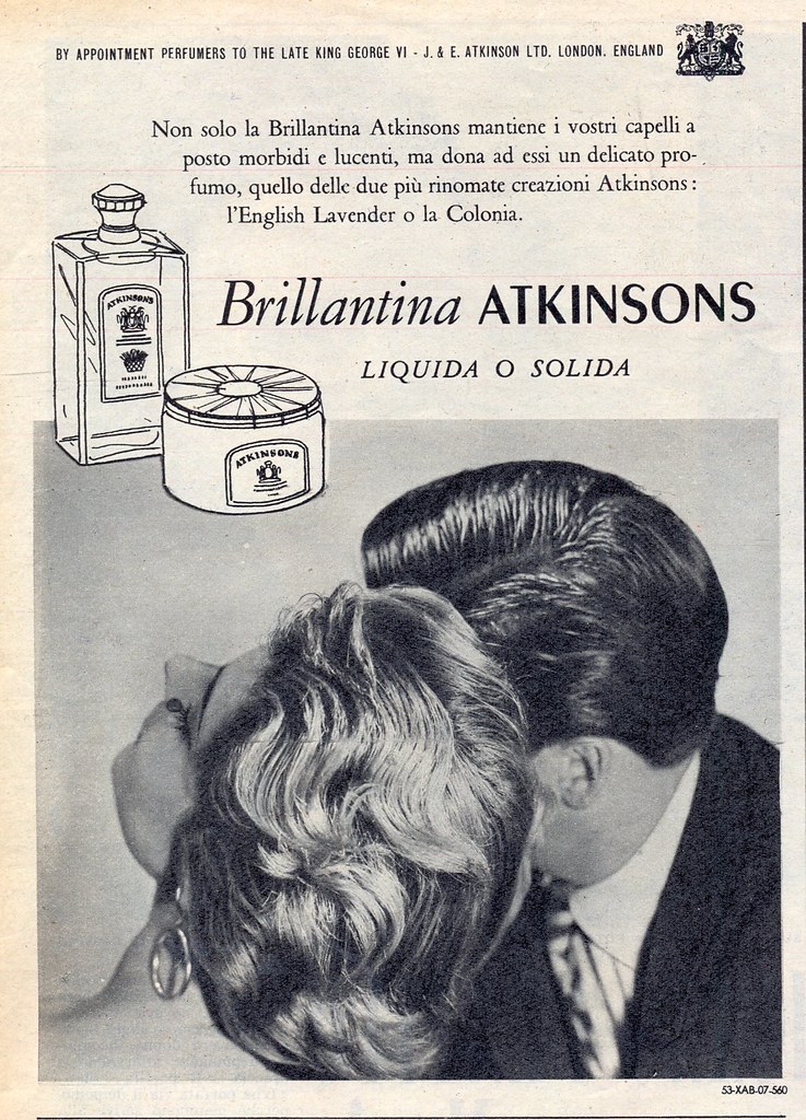 Advertising Pubblicità ATKINSONS FOR GENTLEMEN ESCLUSIVO H128 1963 