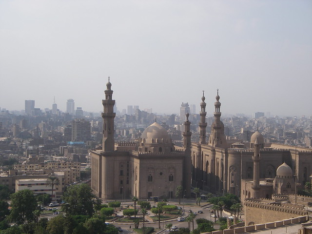 Sultan Hassan Mosque, view from Citadel, Cairo