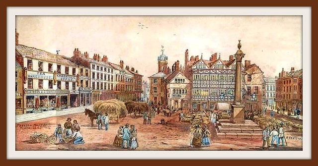 Preston Market Place 1840.