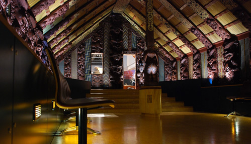 Inside Maori Meeting House