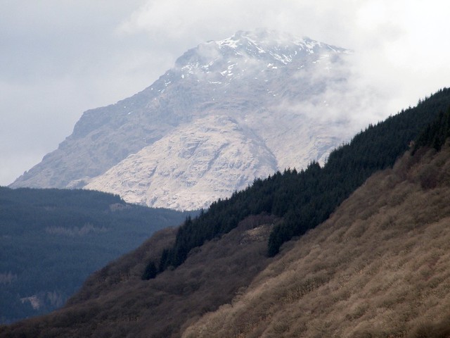 Snow-Capped Mountain on Loch Lomond