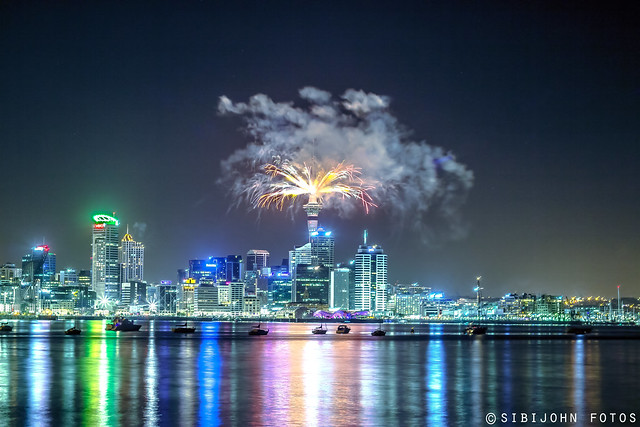 Happy New Year 2014..Auckland fireworks