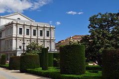 Opéra royal, plaza de Oriente, Madrid, Castille, Espagne.