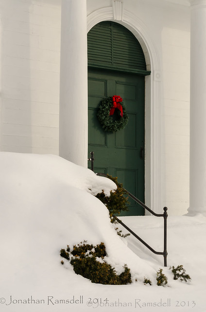 Church Door with Wreath