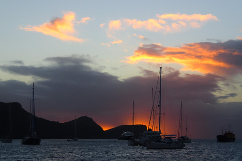 P1080166 by jaglazier, Ferry. Sunset. Belmont Road, Port Elizabeth, Grenadines. Saint Vincent and the Grenadines. Copyright