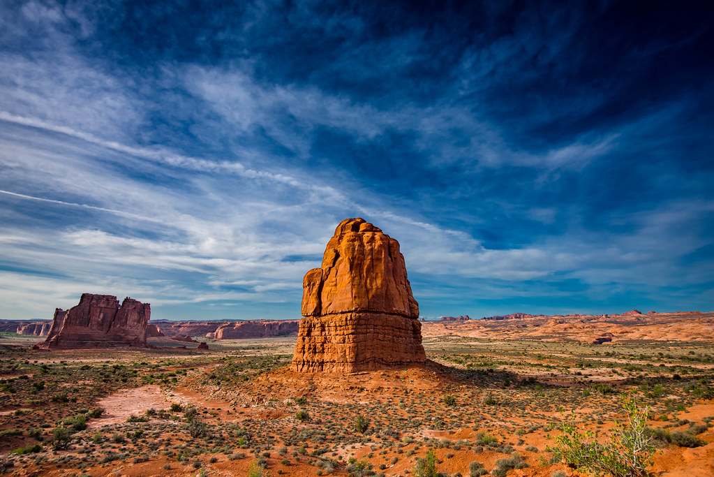 Butte in Arches National Park