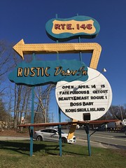 Vintage drive-in sign, North Smithfield, RI.