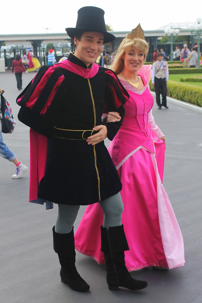 Aurora and Prince Phillip pass by