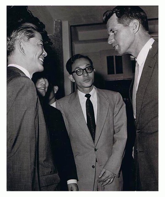 Mr. Ngô Đình Nhu, Trương Bửu Khánh and Bob Kennedy - May 1963