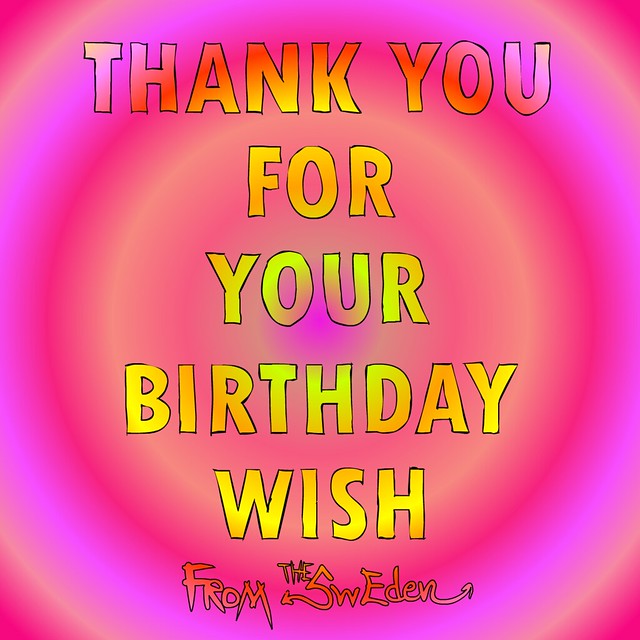 Thank you for your birthday wishes card image - a photo on Flickriver