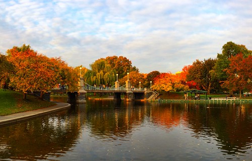 boston common ma bos park river pond fall autumn trees