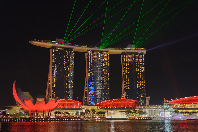 Marina Bay Sands laser show