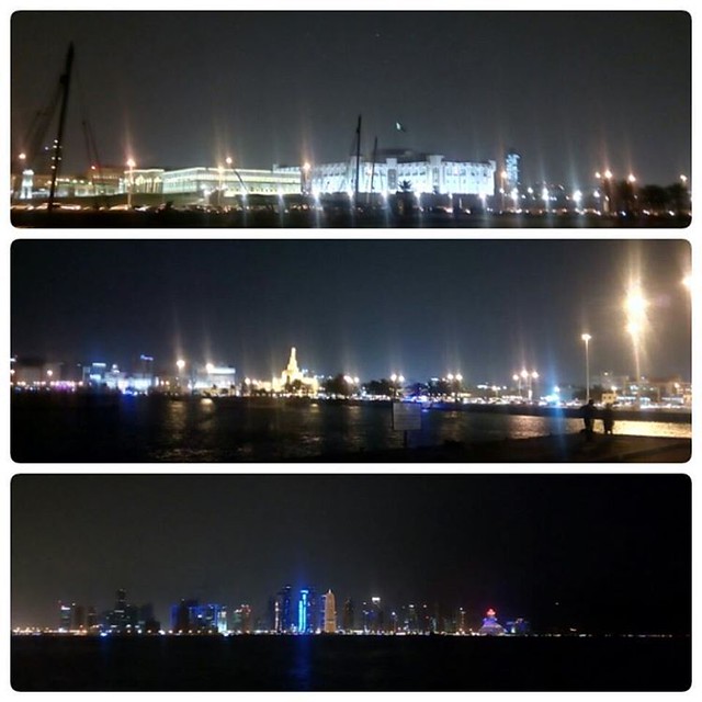 Yesterday night in Doha Cornish #sageerpr #night #dohaweather #doha #qatar #qatarinstagram #cornish #Dohacornish