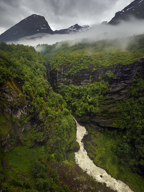 Waterfall near Geirangerfjord, Norway