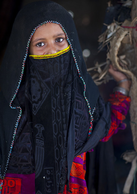 Veiled Rashaida Tribe Girl, Massawa, Eritrea