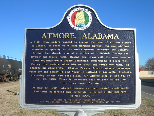 Atmore Historic Marker | Located by the railroad tracks in d… | Flickr