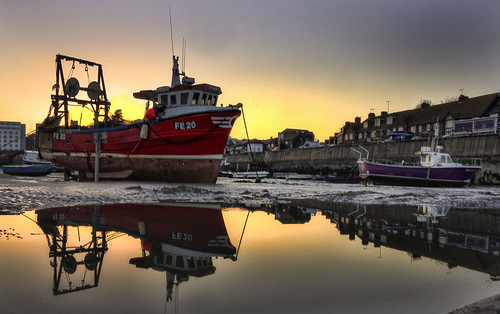 sunset sea england work kent fishing harbour job folkestone duskinfocushighquality