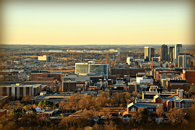 View of the city of Birmingham, AL