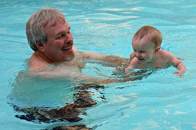 Day 186: Swimming Lessons with Grandpa