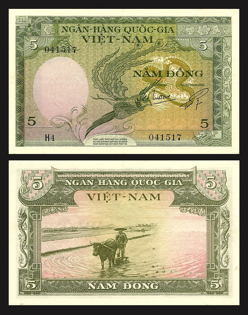1955 South Vietnam 5 Dong