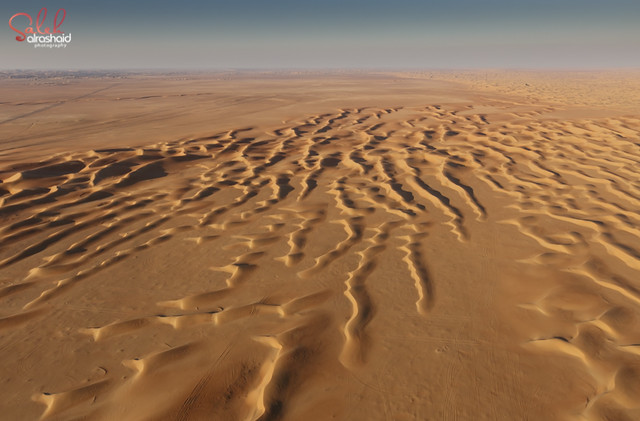 Aerial Photography over UAE Sand Dunes