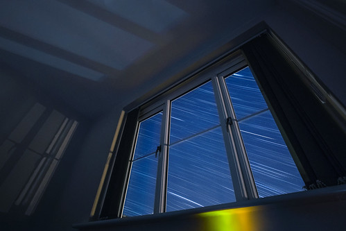 longexposure light sky reflection window glass night plane stars star room trails trail