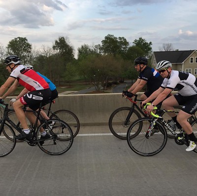 The weather is looking good for the Tuesday night road ride!  Wheels roll from the store at 6:30pm.  Don't forget your water, emergency repair kit, and flashing lights.  --- #andyjordans #yourtickettoride #groupride #peleton #tarmac #ajbw