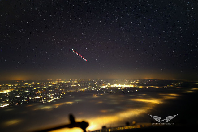 6 second exposure - Air to air at night