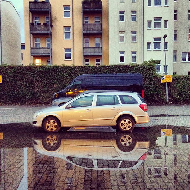 After the rain #mirror #car #karre #auto #rostock #city #g…