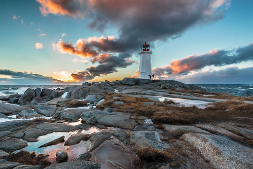 sunset lighthouse canada water clouds waves novascotia ns peggyscove lighthousetrail peggyscovelighthouse peggyspointlighthouse