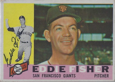 Baseball Card 1963 Topps # 223 Eddie Fisher Chicago White Sox EX White Sox