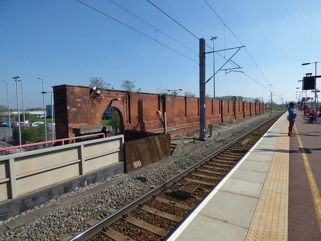 Rugby Station - old wall
