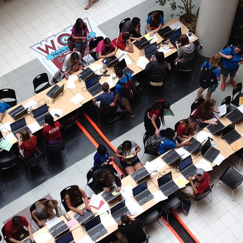 New @WSUPullman Cougs signing-up for fall classes during @WSUAlive #wsu #gocougs