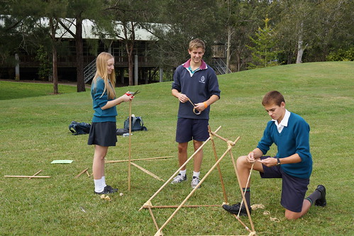 Building a catapult to propel a tennis ball: Catapult Activity