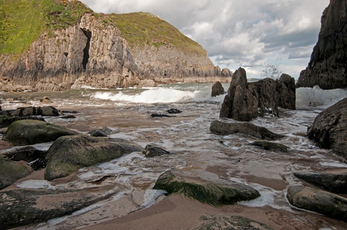 sea sky beach wales bay sand rocks tide fossils haverfordwest skrinkle skrinklehaven costalpathwales