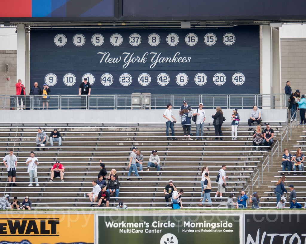 NY Yankees Retired Numbers inside Yankee Stadium, The Bron…