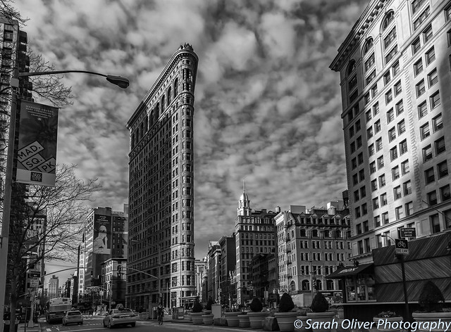 A great sky over the Flat Iron Building