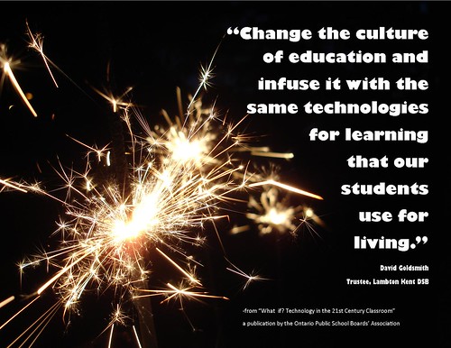 Educational Postcard:   "Change the culture of education..."