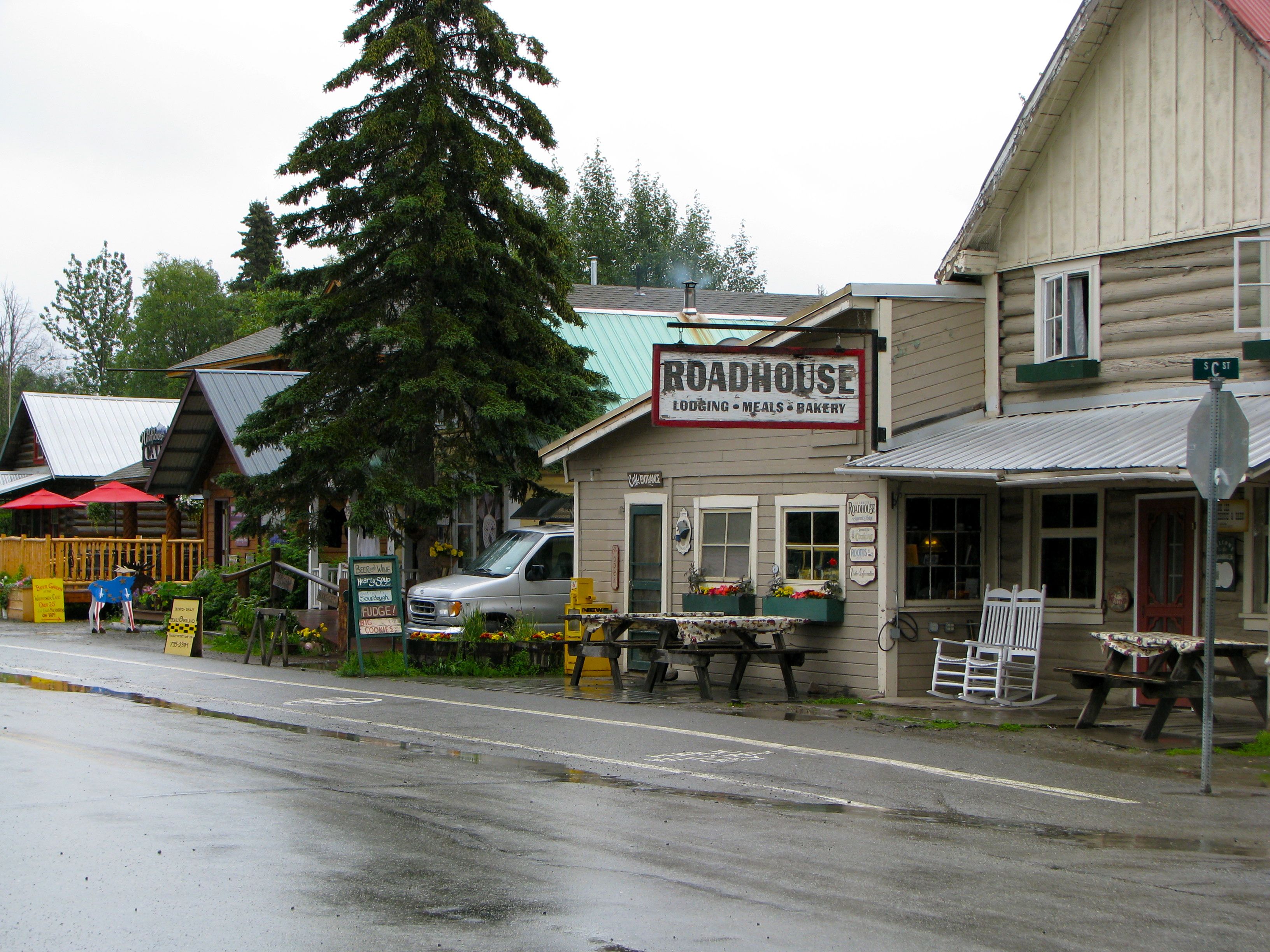 Main Street in Talkeetna Alaska