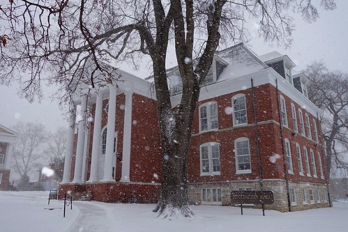 UD's Recitation Hall in Snow Storm (Day)