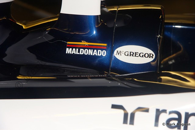 Pastor Maldonado's 2011 Williams FW33 F1 car