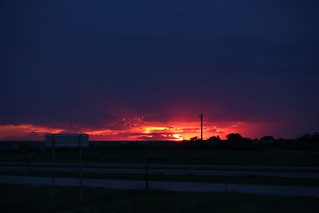 Sunset over the Interstate