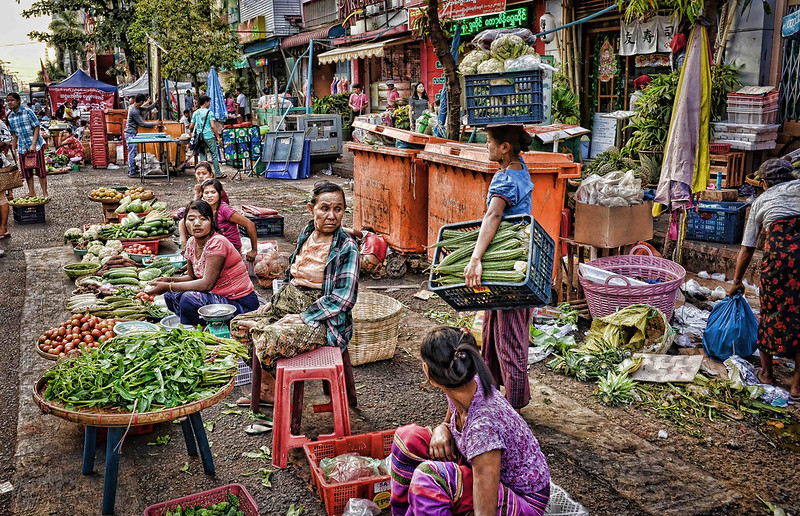 009 - Day 2 Yangon - Chinatown market.