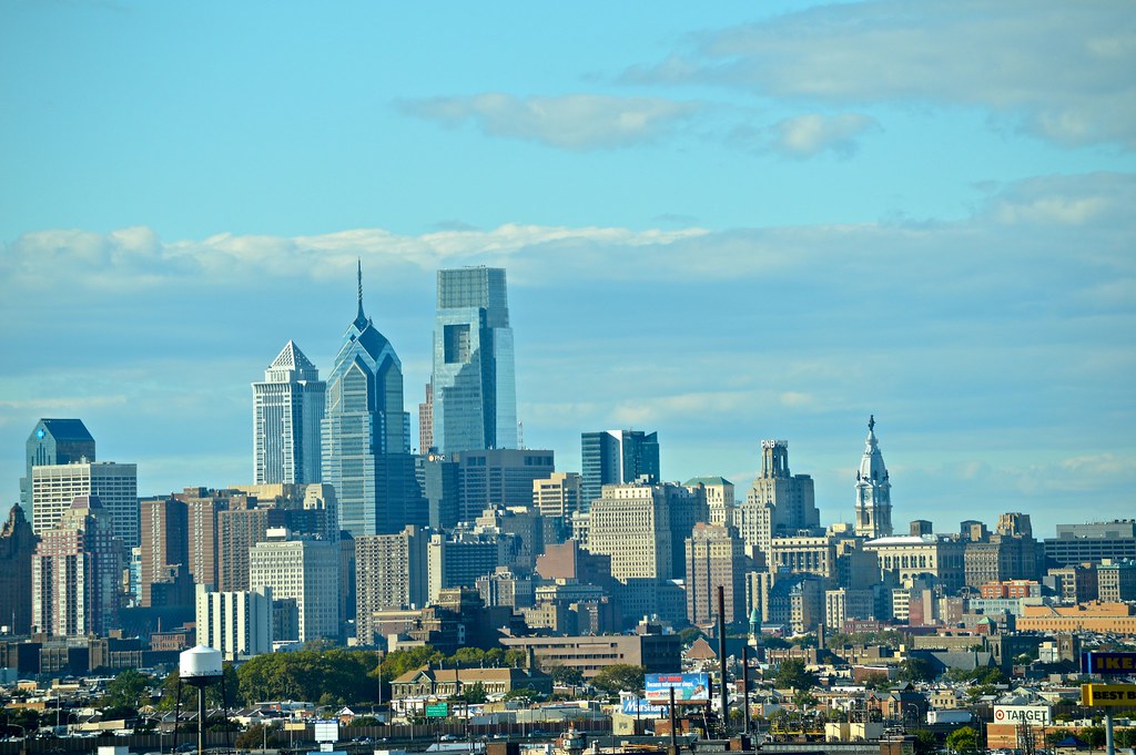 View of Philadelphia from the Walt Whitman Bridge