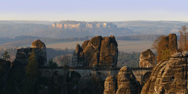Bastei mit Festung Königstein