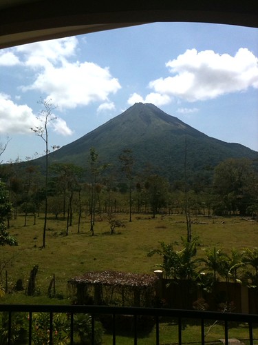 Arenal Volcano by H McCann, view from the balcony of my hotelvolcano costarica arenal
