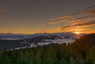 Sunset over the Alps - Chuderhüsi