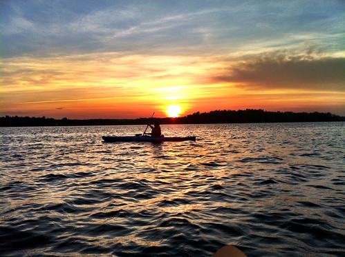 Sunset Paddle on Lake Nippenicket by norwood unleashed, LL Bean Meetup groupsunset june meetup massachusetts kayaking paddling kayaks llbean bridgewater mee