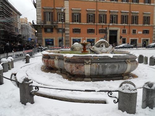 neve a Piazza di Spagna