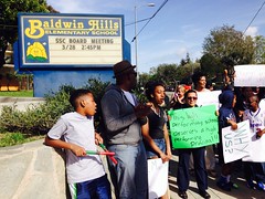 Baldwin Hills School Protest March